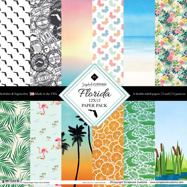 SC Florida Paper Pack DS - 12x12 double-sided pack