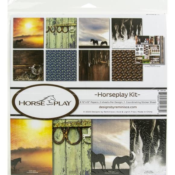 N Reminisce Collection Pack 12&quot;x!2&quot; Horseplay