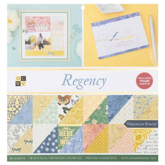 N DCWV Premium Paper 12&quot; X12&quot; Regency