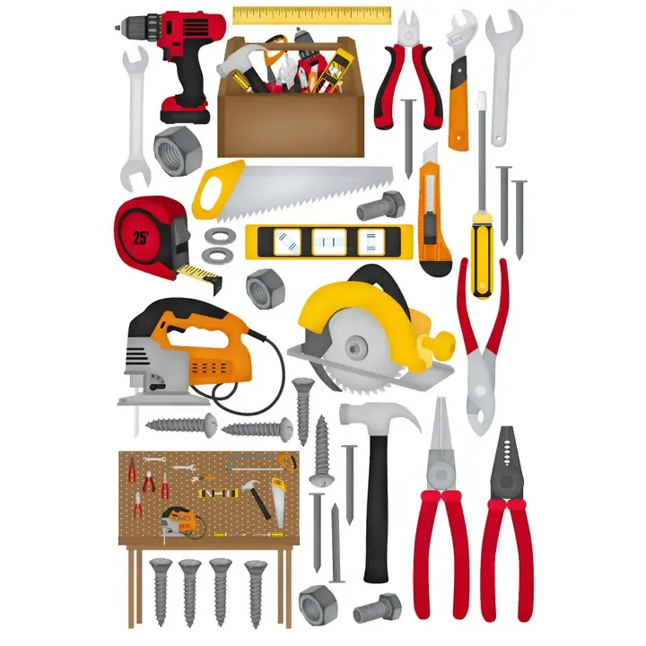 F SSC Toolbox Time Scrapbook Embellishments