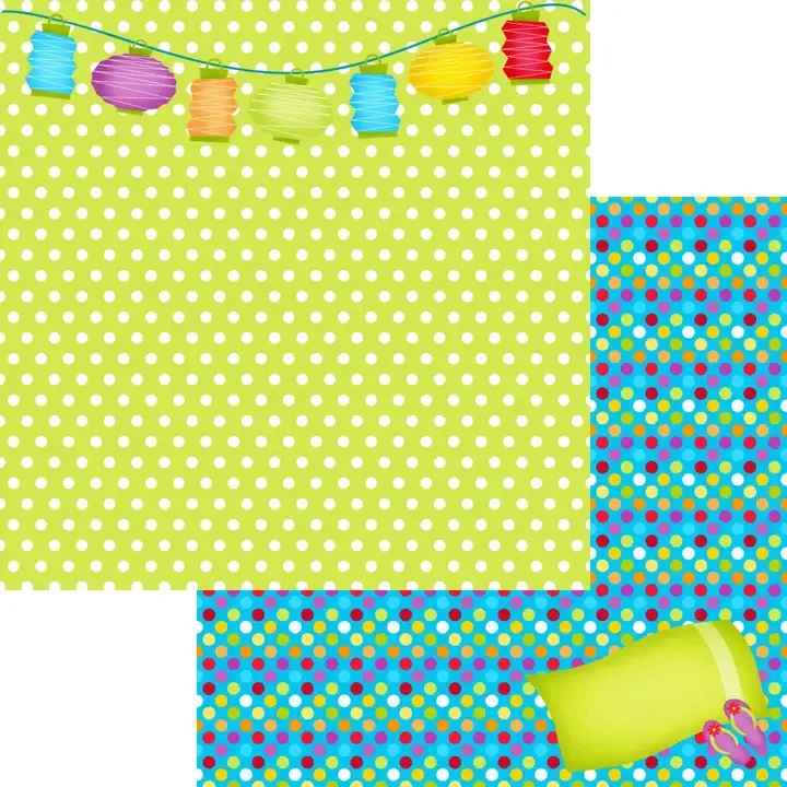 F SSC Pool Party Beach Towel 12&quot; X12&quot; Paper