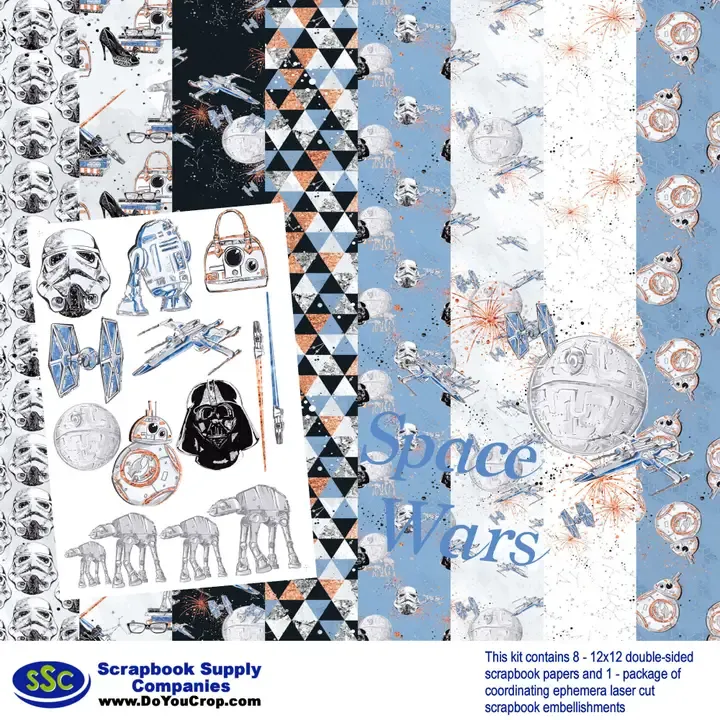 F SSC Space Wars 12&quot; X12&quot; Paper Pack