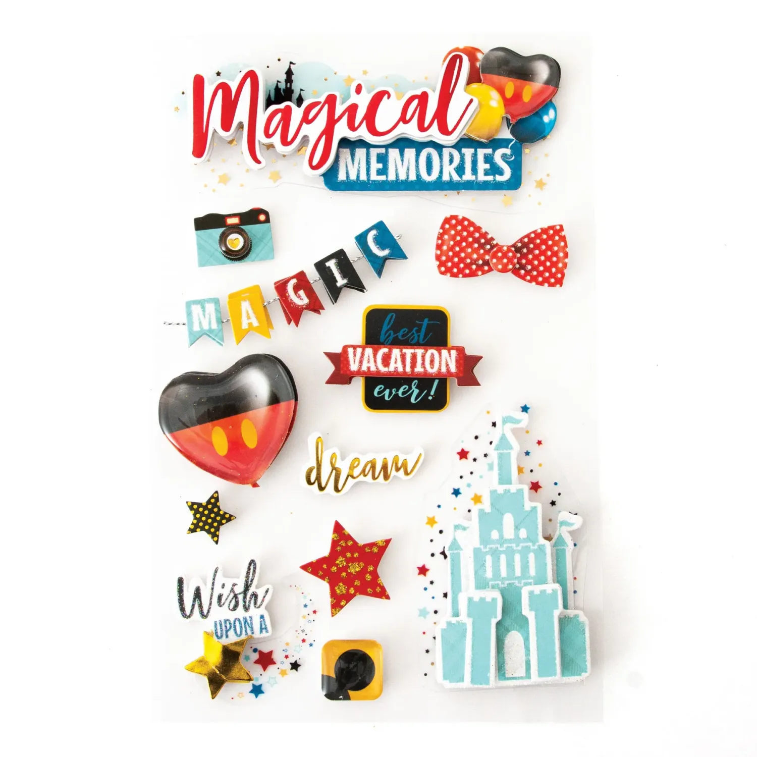 F Paper House Magical Memories Dimensional Sticker