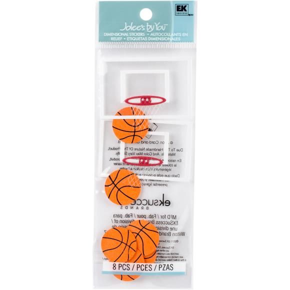N Jolee&#39;s By You Dimensional Stickers Basketball
