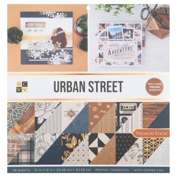 N DCWV Premium Paper 12&quot; X12&quot; 36/Pkg Urban Street
