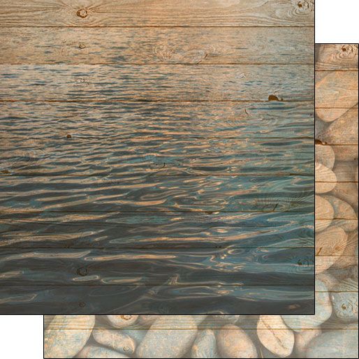 SC Lake/Rock Double-Sided Background Paper 22x12