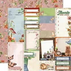 N Simple Vintage Woodlands Double-Sided Cardstock 12&quot; X12&quot; Journal Elements