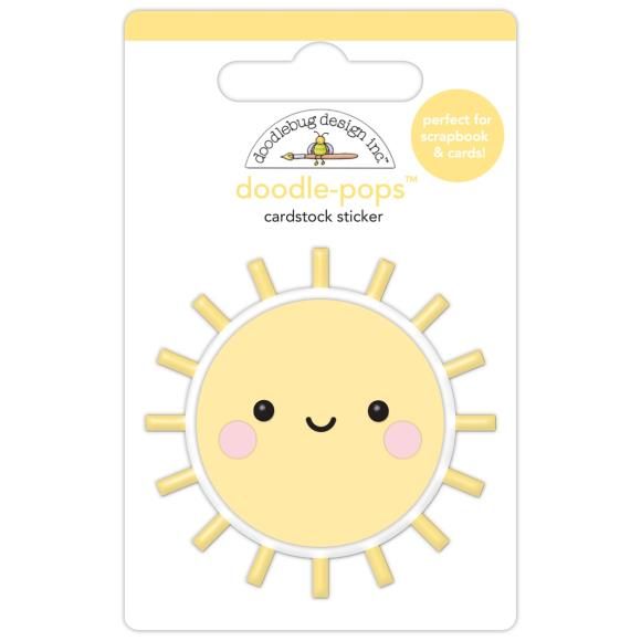 N Doodlebug Doodle-Pops 3D Stickers Good Day Sunshine Butterfly Kisses