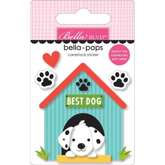 N Bella Blvd Bow Wow Bella-Pops 3D Stickers Best Dog