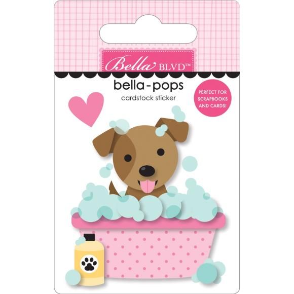 N Bella Blvd Bow Wow Bella-Pops 3D Stickers Pampered Pooch