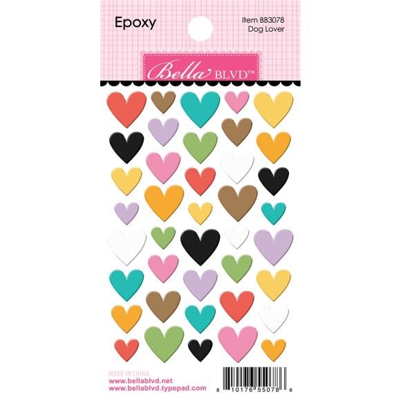 N Bella Blvd Bow Wow Epoxy Stickers Dog Lover