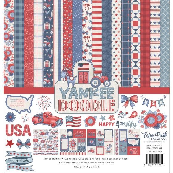 N Echo Park Collection Kit 12&quot;X12&quot; Yankee Doodle