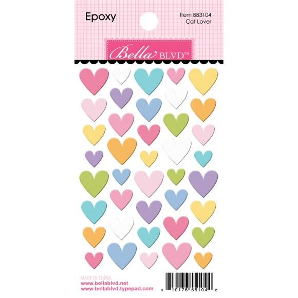N Bella Blvd Meow Epoxy Stickers Cat Lover
