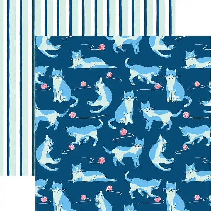 F Paper House Cat Lover 12x12 Paper