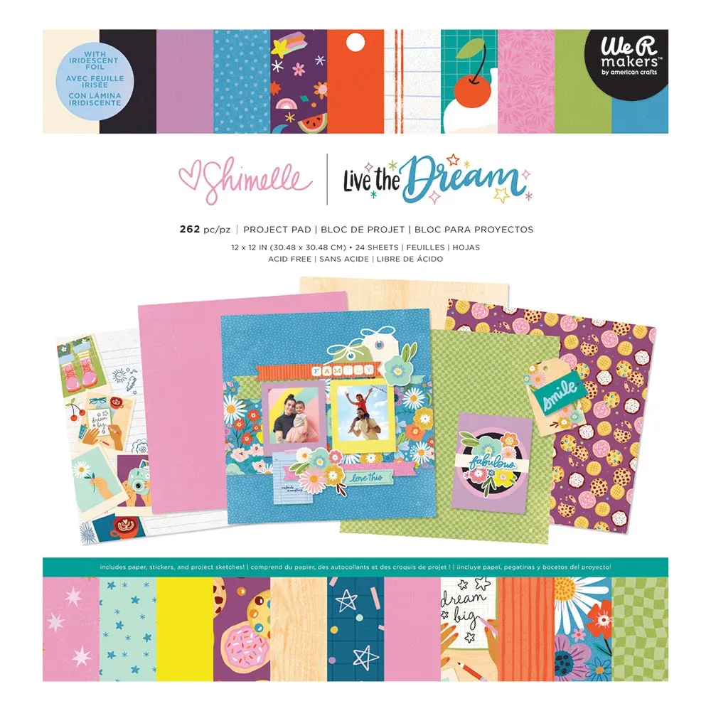 N Shimelle Laine - Live The Dream Collection - 12 x 12 Project Pad
