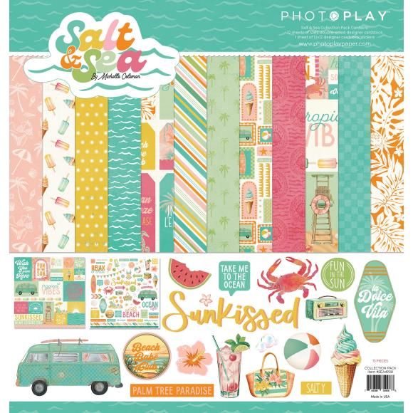PhotoPlay Collection Pack 12&quot;X12&quot; Salt &amp; Sea