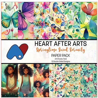 Heart After Arts Sprintime Sweet Serenity 12x12 Paper Pack