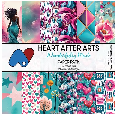 Heart After Arts Wonderfully Made 12x12 Paper Pack