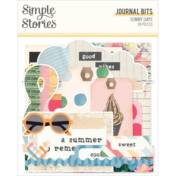 N Simple Stories Sunny Days Bits &amp; Pieces 38/Pkg Journal