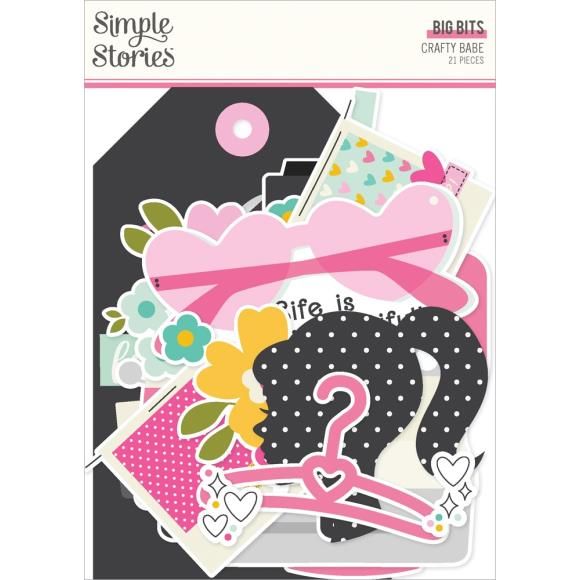 N Simple Stories Crafty Babe Bits &amp; Pieces 21/Pkg Big