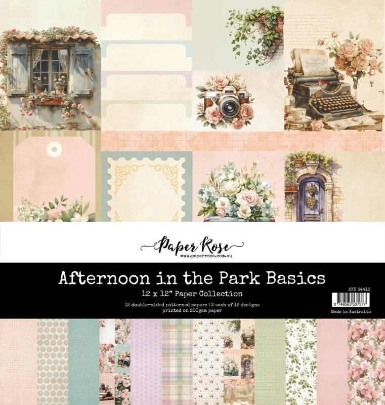 Afternoon in the Park Basics 12x12 Paper Collection