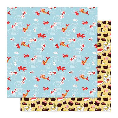 PhP Lucky Cat Koi Pond 12&quot; X12&quot; Paper