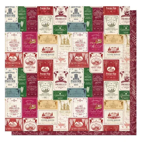 PhP Vinyard Fine Wine 12&quot; X12&quot; Paper