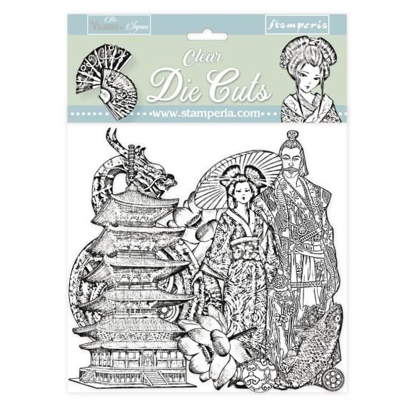 N Stamperia Clear Die-Cuts Sir Vagabond In Japan Black &amp; White
