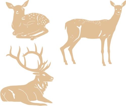 PP Deer (Set of 3)