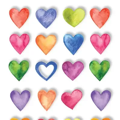 F Paper House Pop Up Scrapbook Stickers Hearts