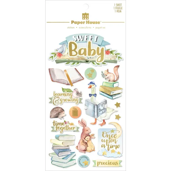 F Paper House 3D Scrapbook Stickers Sweet Baby