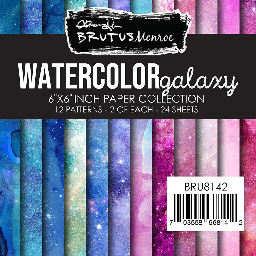 Brutus Monroe Watercolor Galaxy Paper Pad 6&quot; X6&quot;