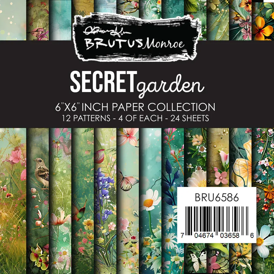 Brutus Monroe Secret Garden Paper Pad 6&quot; X6&quot;