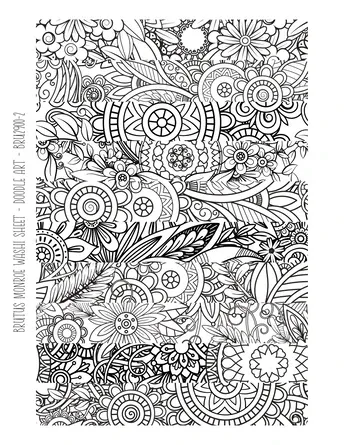 Brutus Monroe Washi Sheets Doodle Art