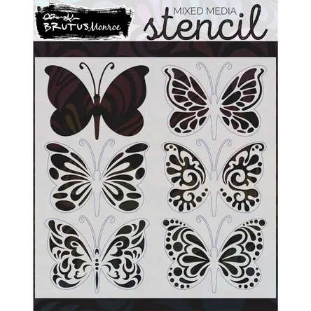 Brutus Monroe Build A Butterfly Mixed Media Stencil