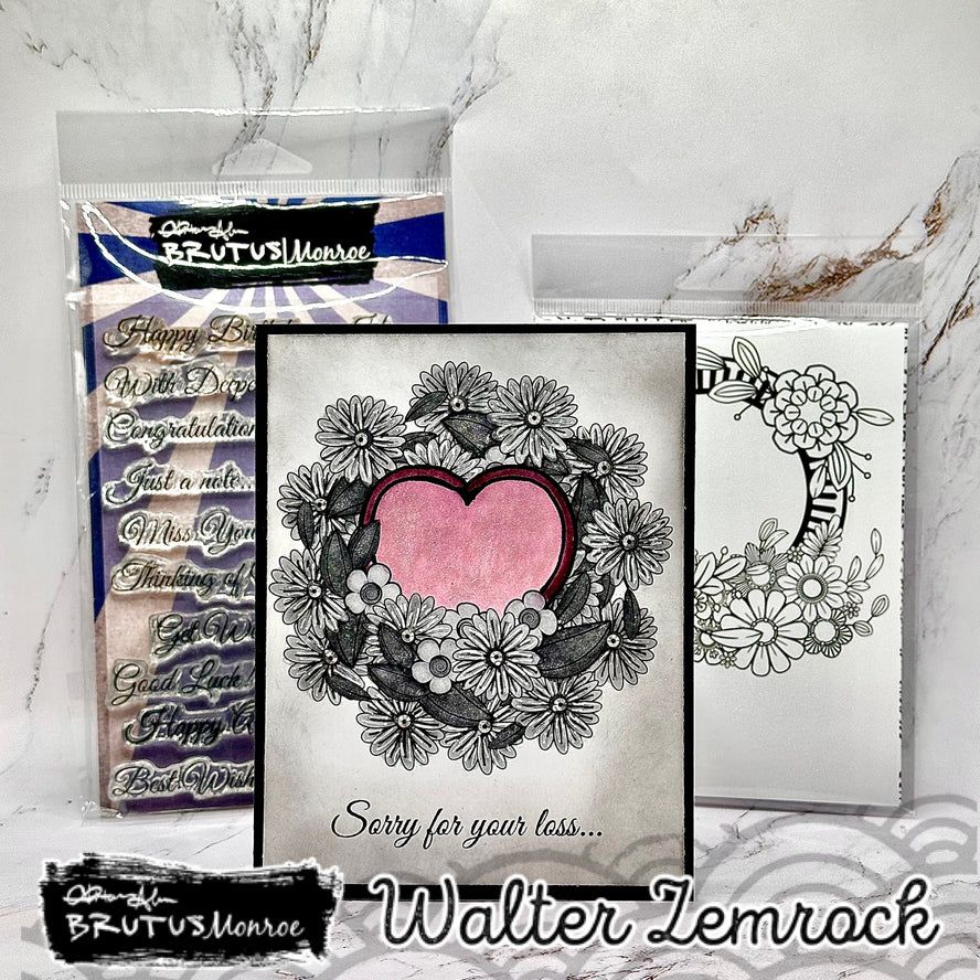 Brutus Monroe Sharon&#39;s Script Stamp Set