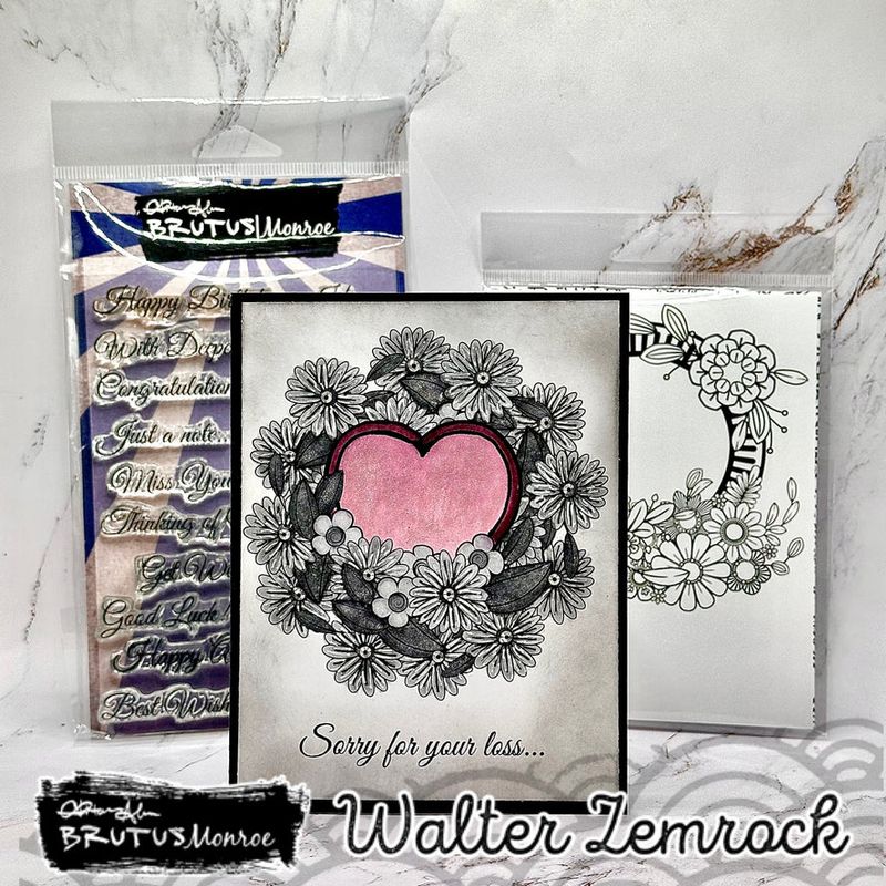 Brutus Monroe Sharon&#39;s Script Stamp Set