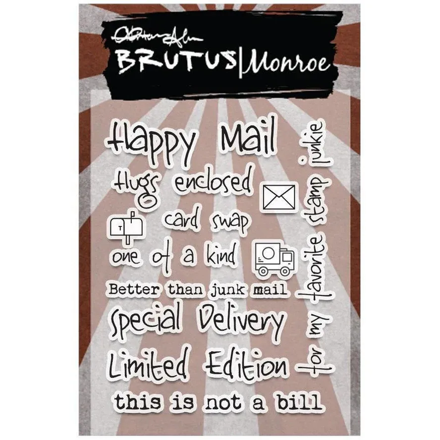 Brutus Monroe Happy Mail 3x4 Stamp