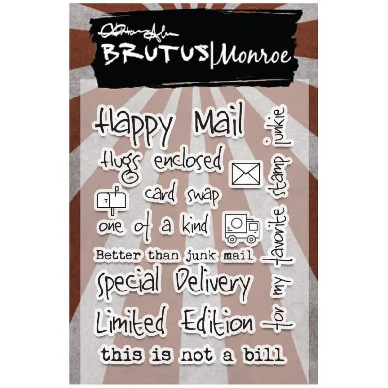 Brutus Monroe Happy Mail 3x4 Stamp
