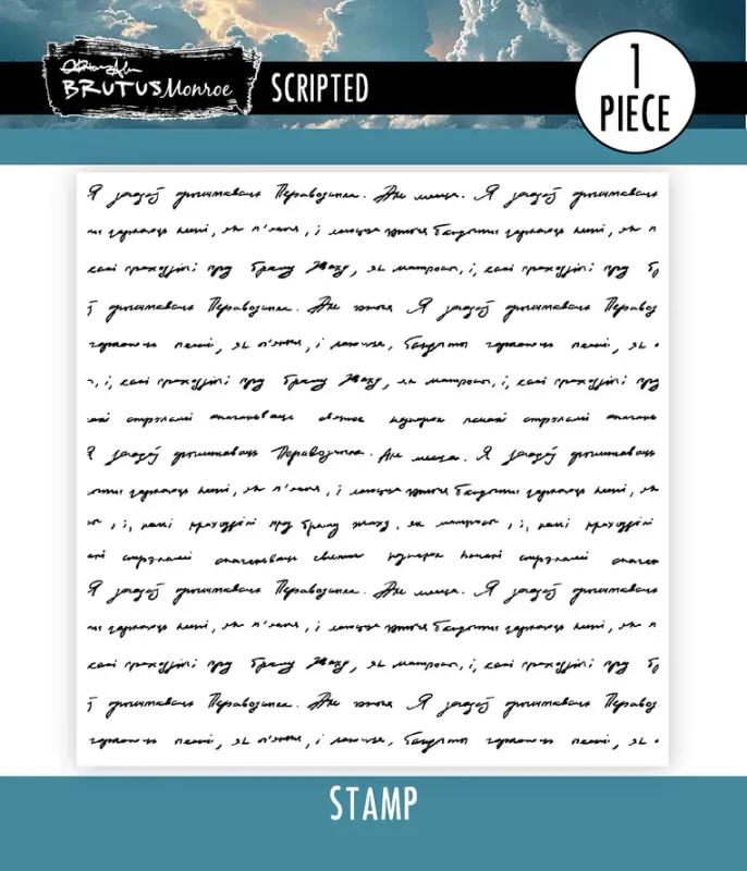 Brutus Monroe Scripted 4x4 Stamp Set