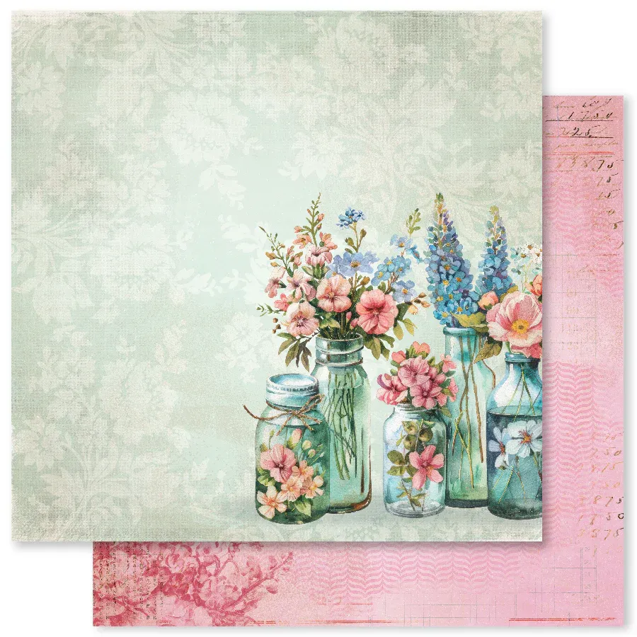 PR Flower Shoppe Basics C 12x12 Paper