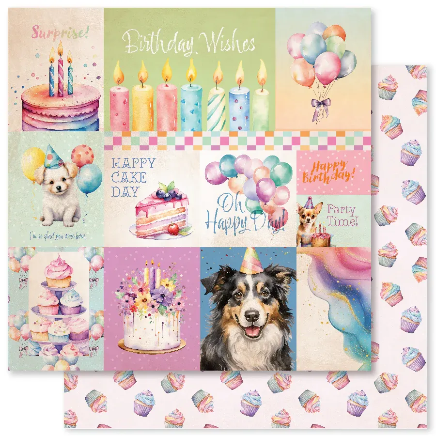 PR Birthday Fun A 12x12 Paper