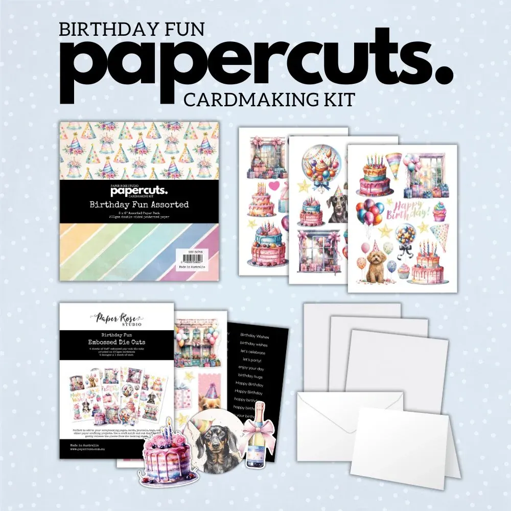 PR Papercuts Cardmaking Kit Birthday Fun