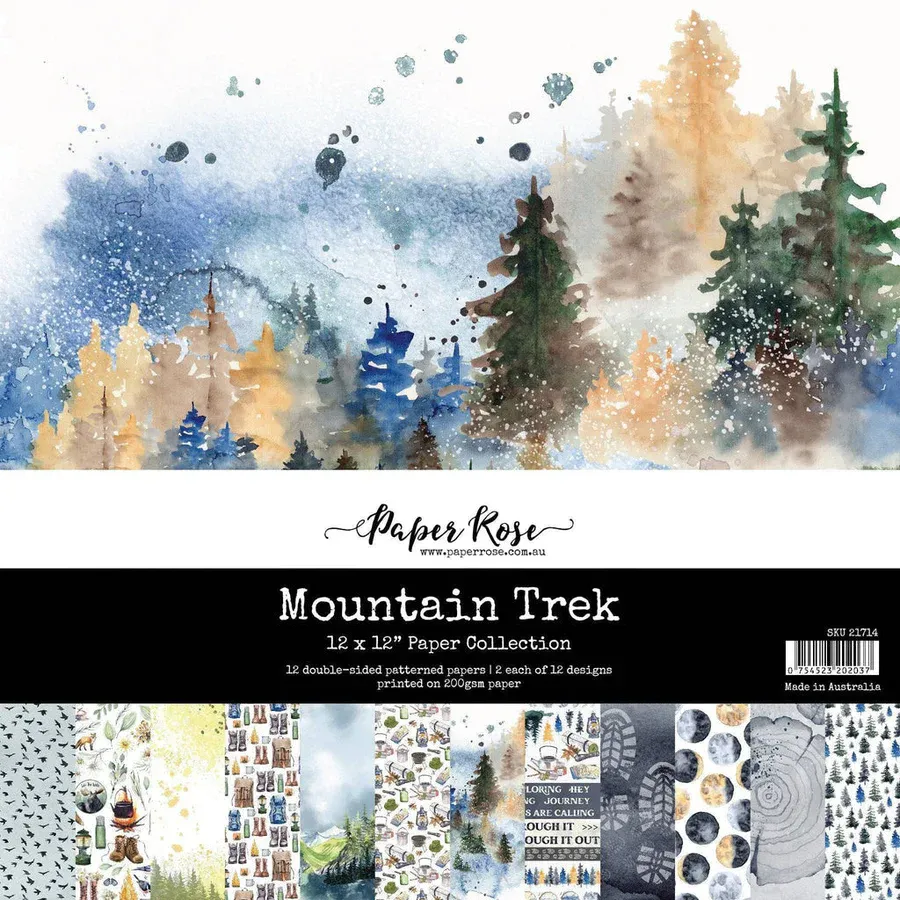 PR Mountain Trek 12x12 Paper Collection