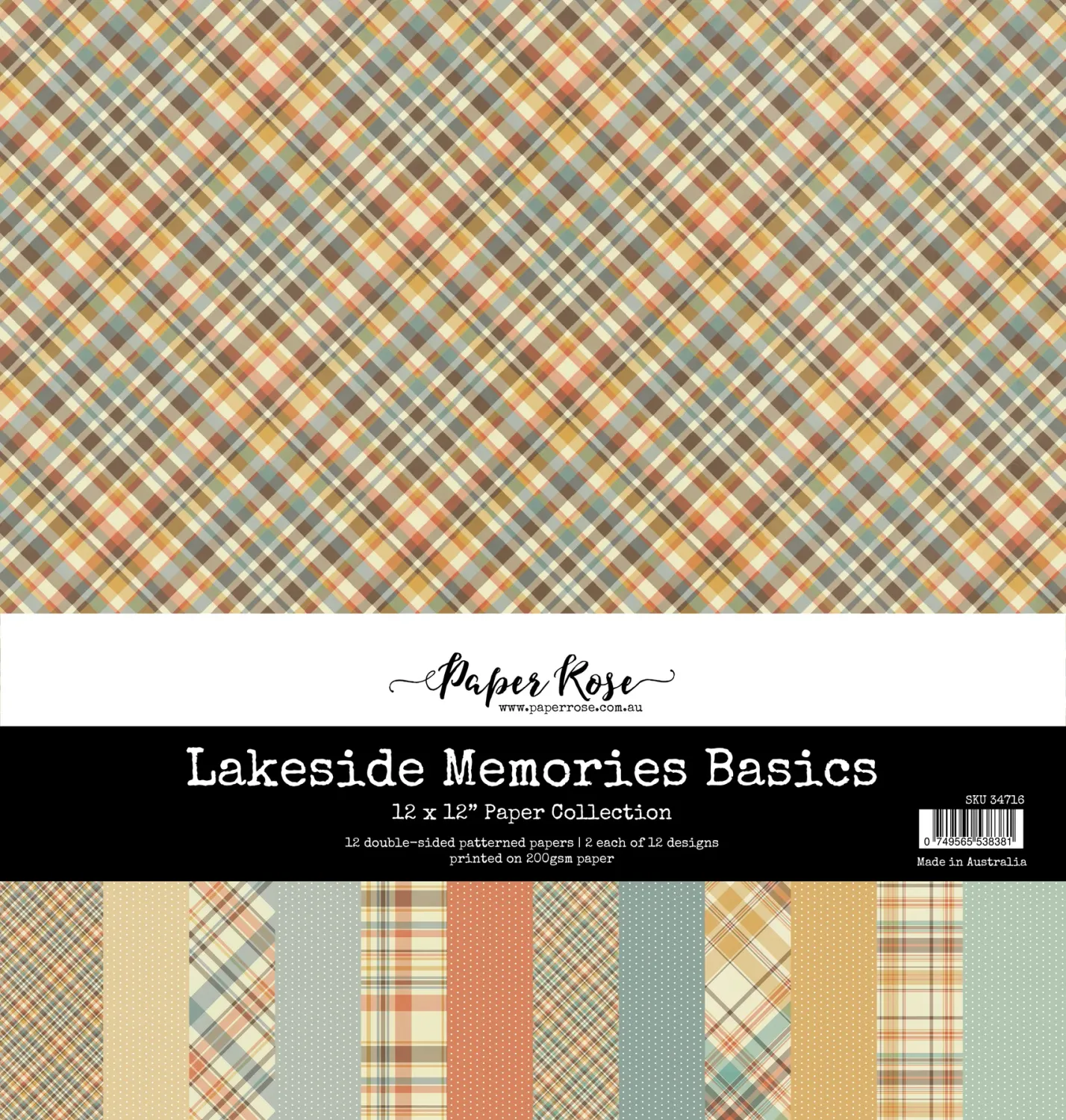 PR Lakeside Memories B 12x12 Paper Collection