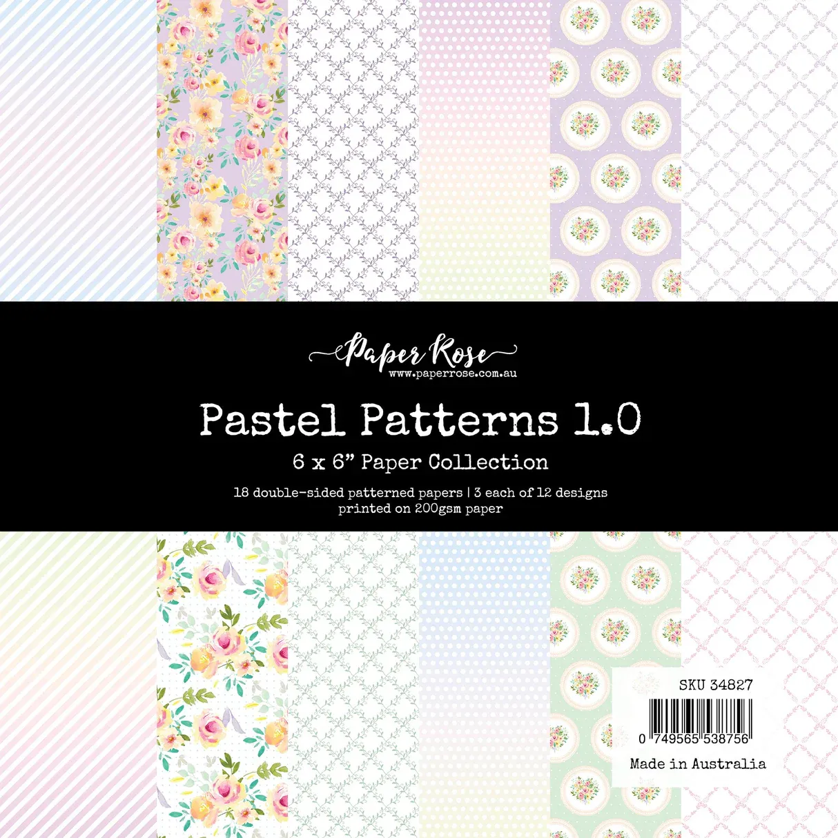 PR Pastel Patterns 1.0 6x6 Paper