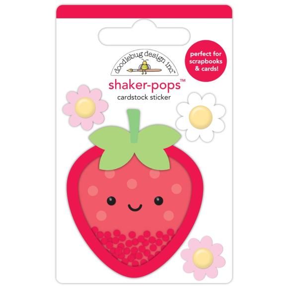 N Doodlebug Shaker-Pops 3D Sticker Berry Sweet