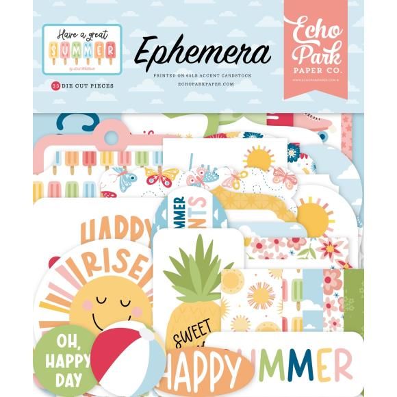 Echo Park Ephemera Icons, Have A Great Summer