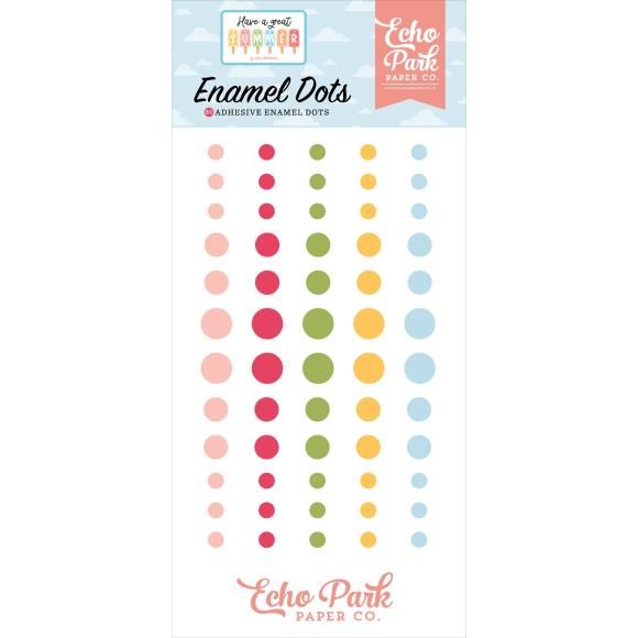 Echo Park Adhesive Enamel Dots Have A Great Summer