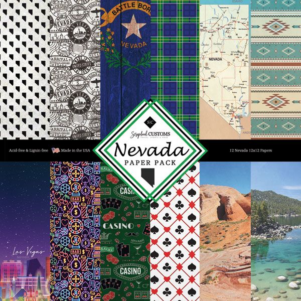 SC Nevada Paper Pack DS - 12x12 double-sided pack